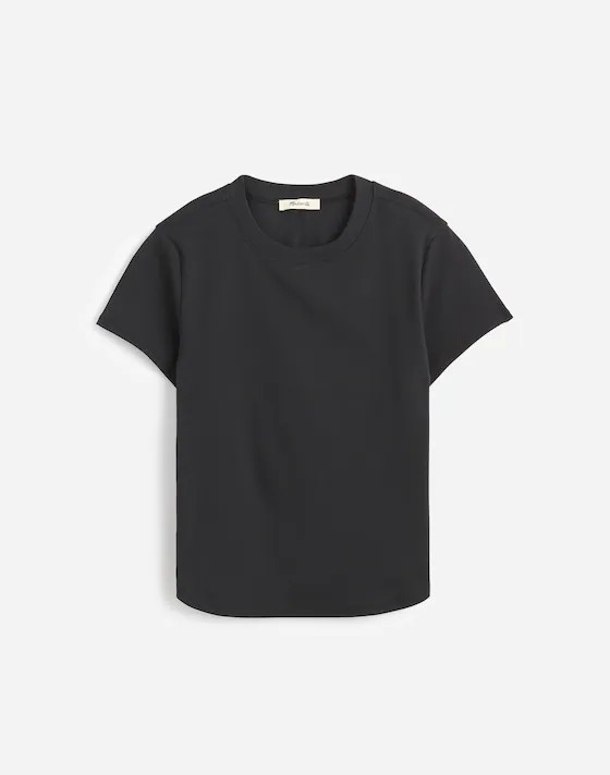 (Re)generative Cotton Ribbed Crewneck Tee | Madewell | Madewell