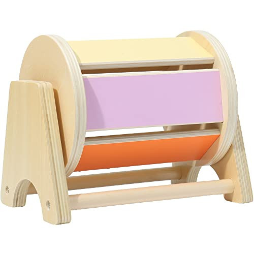 Montessori Mama Spinning Rainbow Drum: Montessori Toys for Babies 0-6 Months Wood-Constructed Educational Montessori Baby Toys for Babies 6-12 Months with Sensory Audible Bells | Amazon (US)