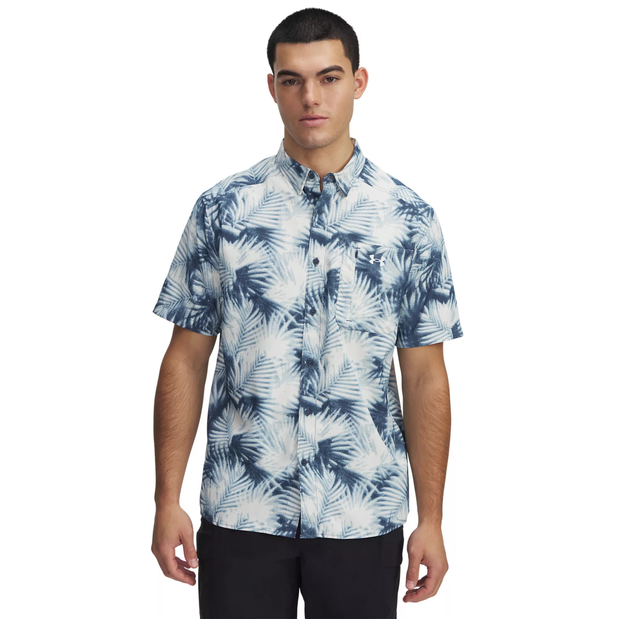 Men's Under Armour UPF 50 Dockside Short Sleeve Button-Down Shirt | Kohl's
