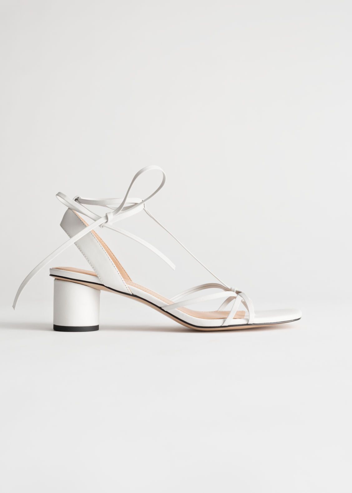Square Toe Lace Up Heeled Sandals | & Other Stories (EU + UK)