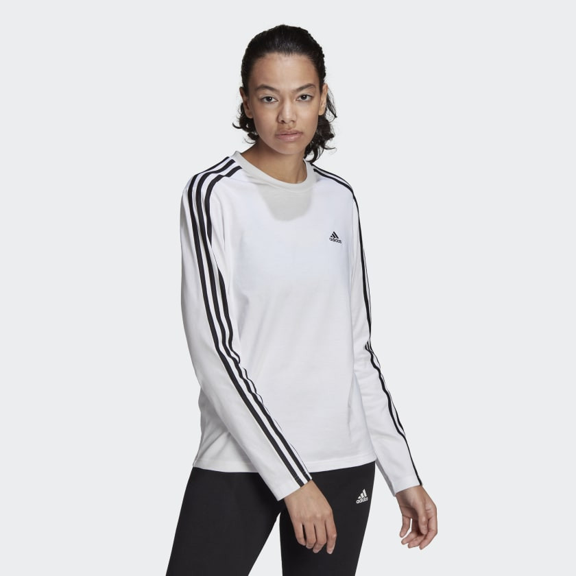Essentials 3-Stripes Long Sleeve Tee | adidas (US)