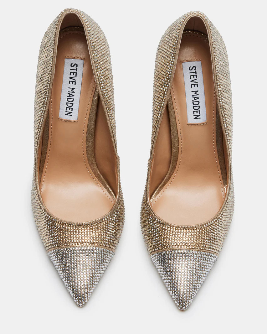 VALINA Rhinestones Pointed Toe Stiletto Pump | Women's Heels | Steve Madden (US)