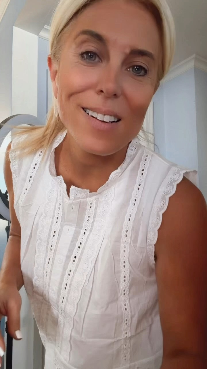 Obsessed with this easy white lace blouse for the summer.

#LTKootd