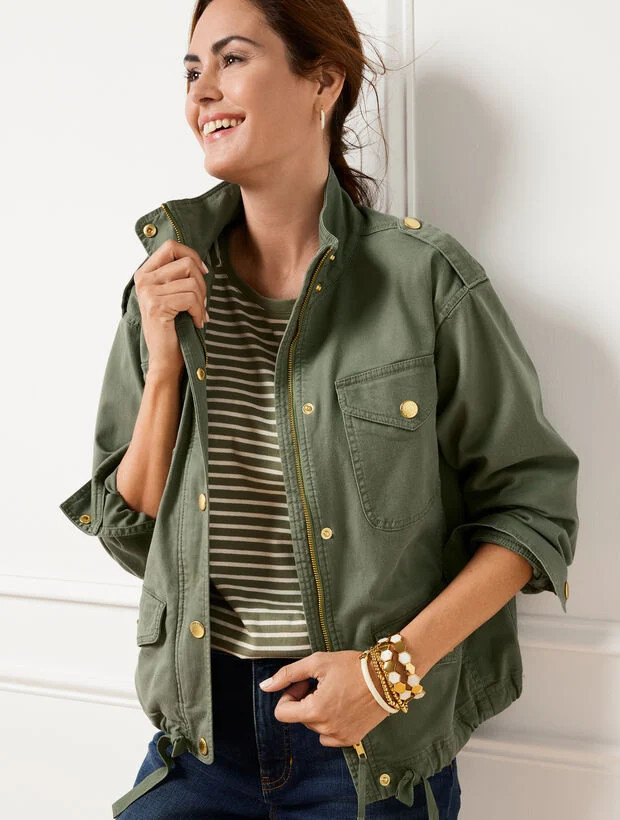 Cropped Field Jacket | Talbots