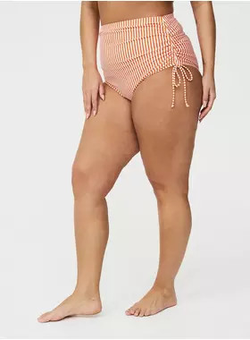 High-Leg Side-Tie Cheeky Swim Bottom | Torrid (US & Canada)