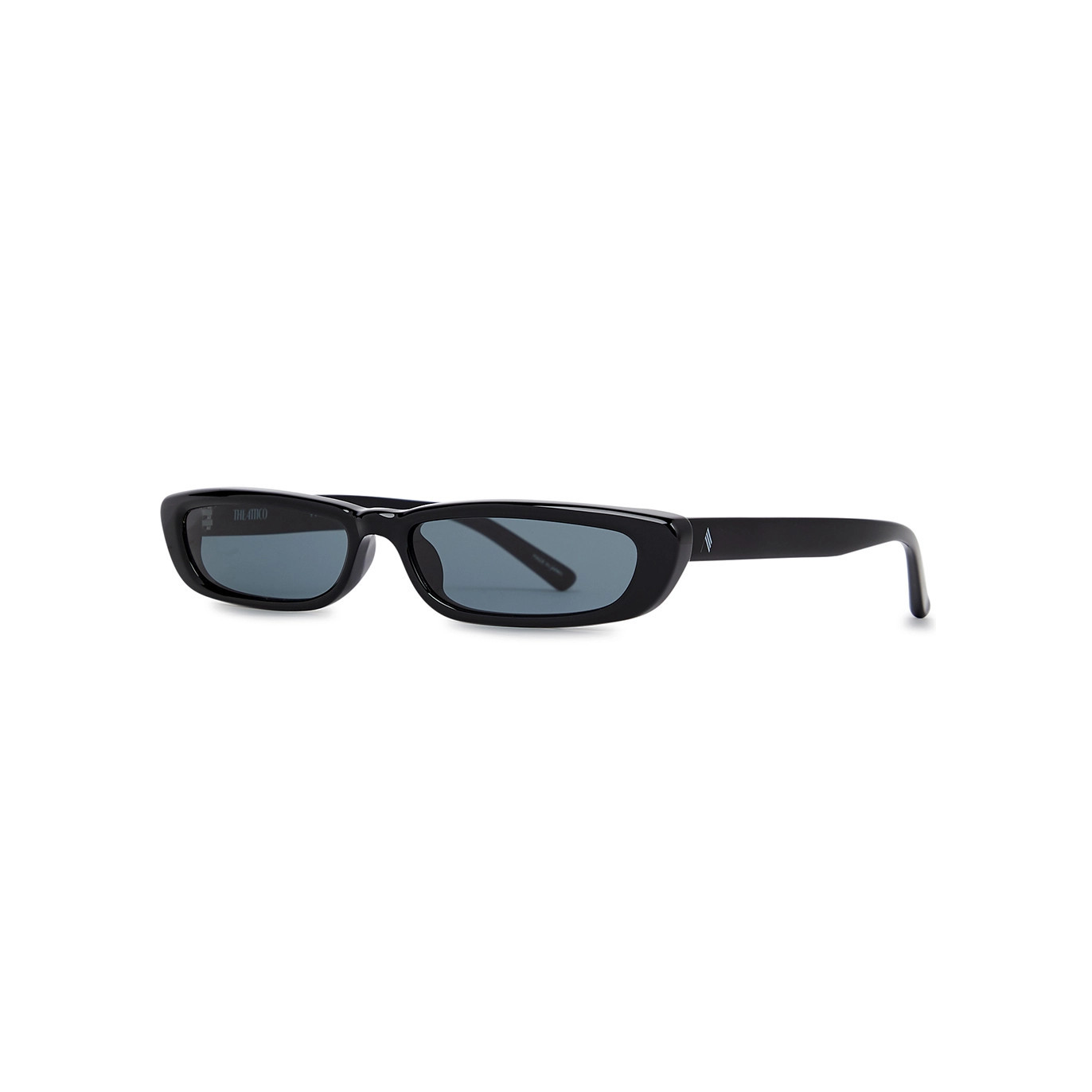 The Attico X Linda Farrow Thea Narrow Rectangle-frame Sunglasses - Black - One Size | Harvey Nichols (Global)