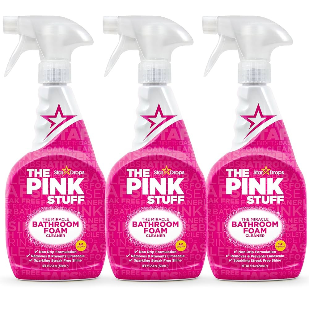 Stardrops - The Pink Stuff - The Miracle Bathroom Foam Cleaner 750ml 3-Pack Bundle (3 Bathroom Fo... | Amazon (US)
