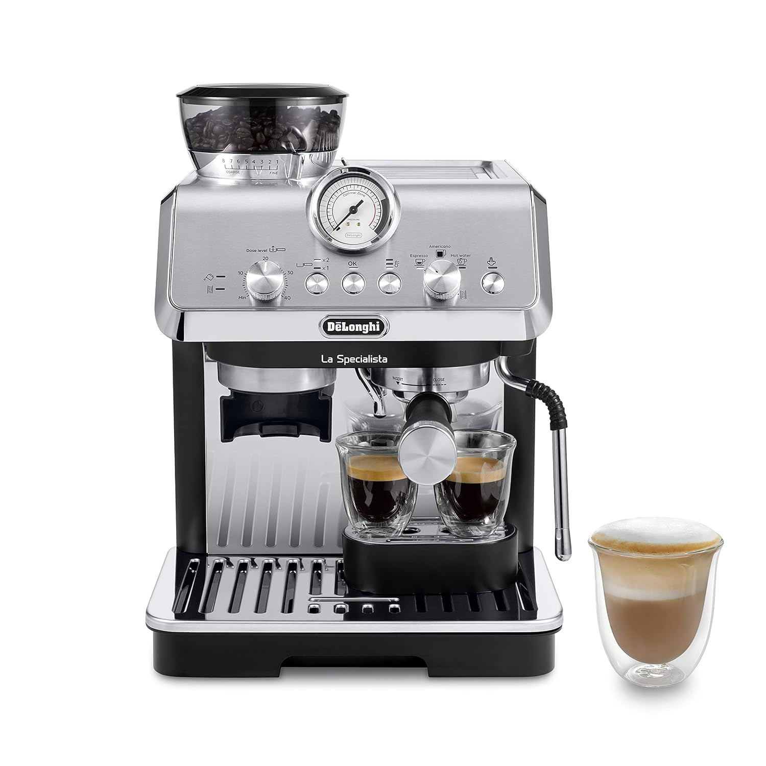 De'Longhi La Specialista Espresso Machine with Grinder, Milk Frother, 1450W, Barista Kit - Bean t... | Amazon (US)