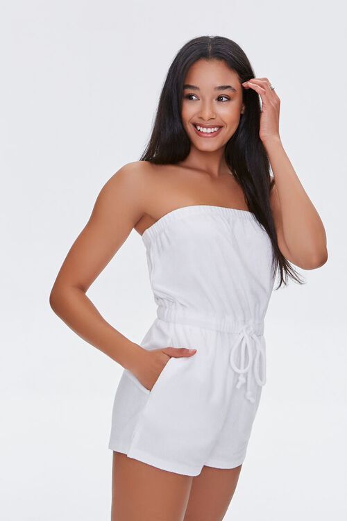 Terry Cloth Strapless Romper | Forever 21 (US)