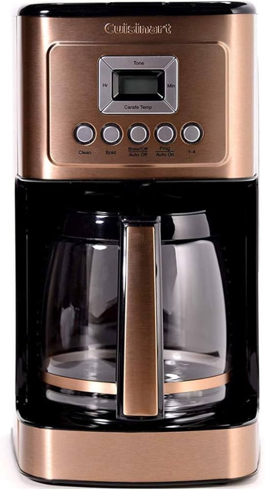 Cuisinart DCC-3200CS Perfectemp Coffee Maker, 14 Cup Progammable with Glass Carafe, Copper Steel | Amazon (US)