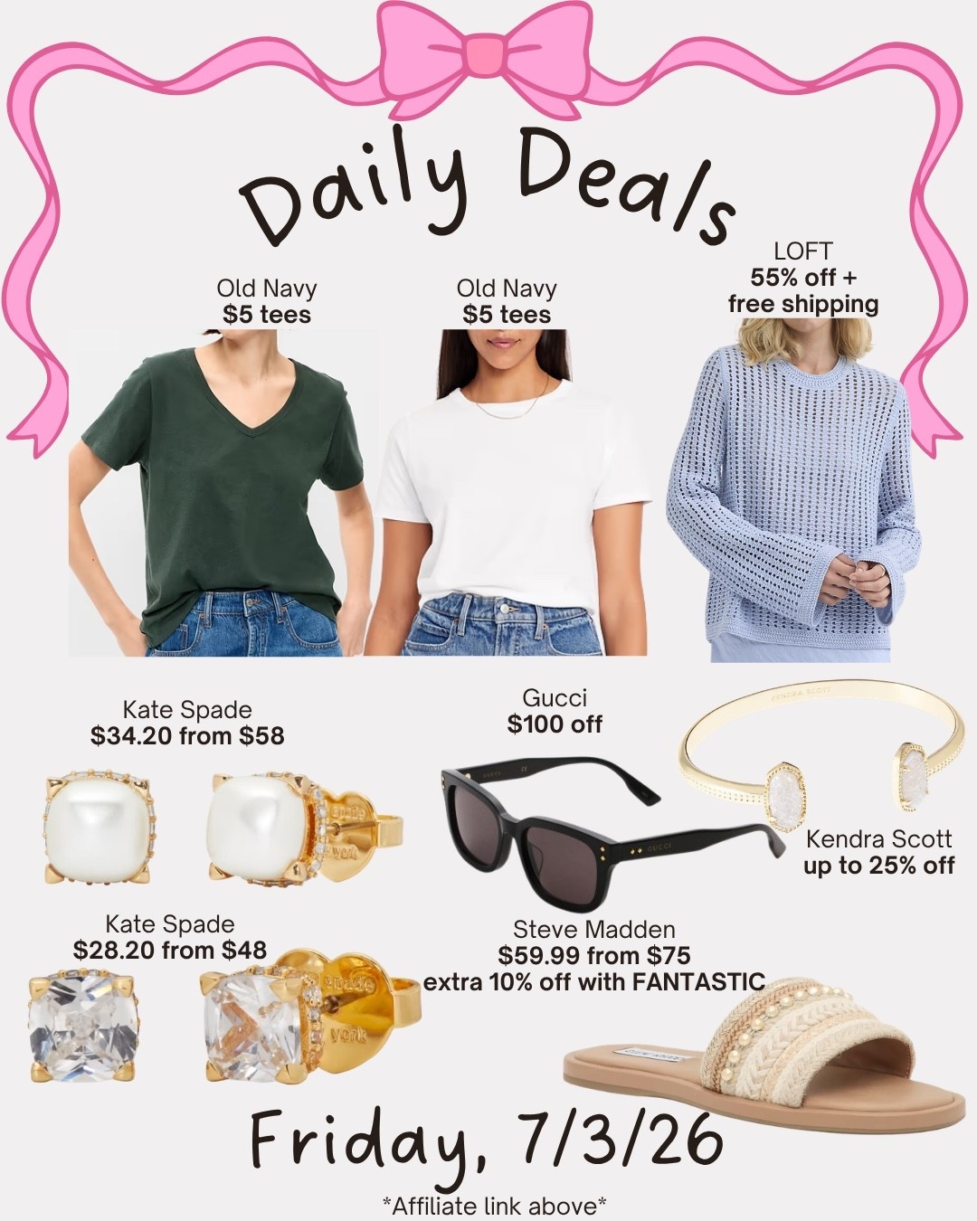 Daily deals

#LTKSeasonal #LTKSaleAlert #LTKMidsize