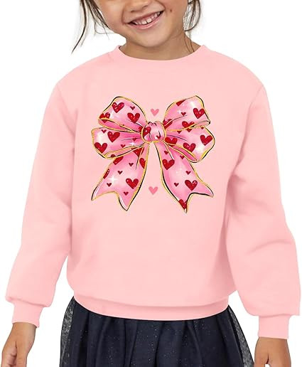 BesserBay Girls Valentine's Cute Heart Graphic Tie Dye Sweatshirt Irish Long Sleeve Shamrock Pull... | Amazon (US)