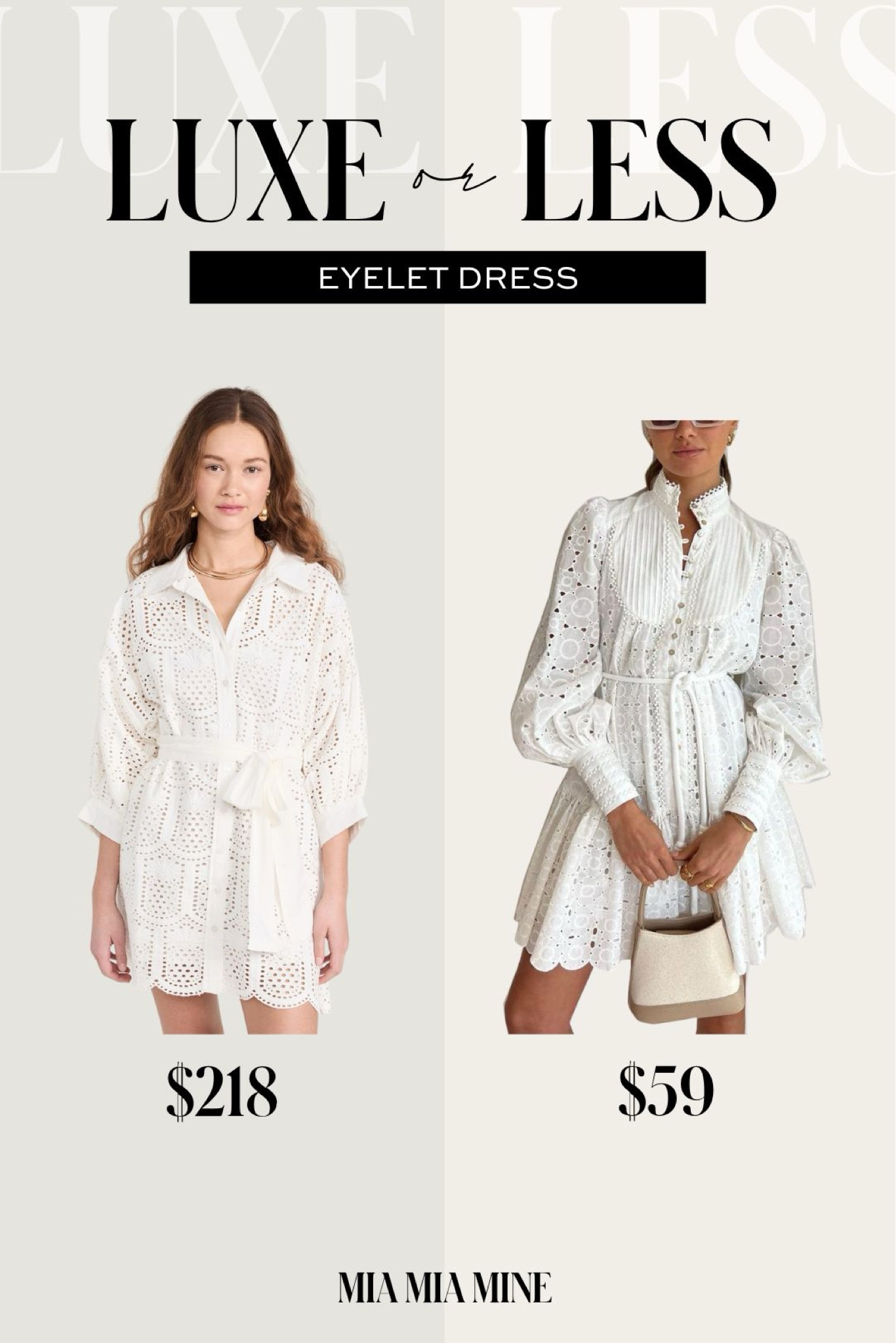 Save vs splurge
Eyelet dress / vacation dress 

#LTKTravel #LTKFindsUnder100 #LTKStyleTip