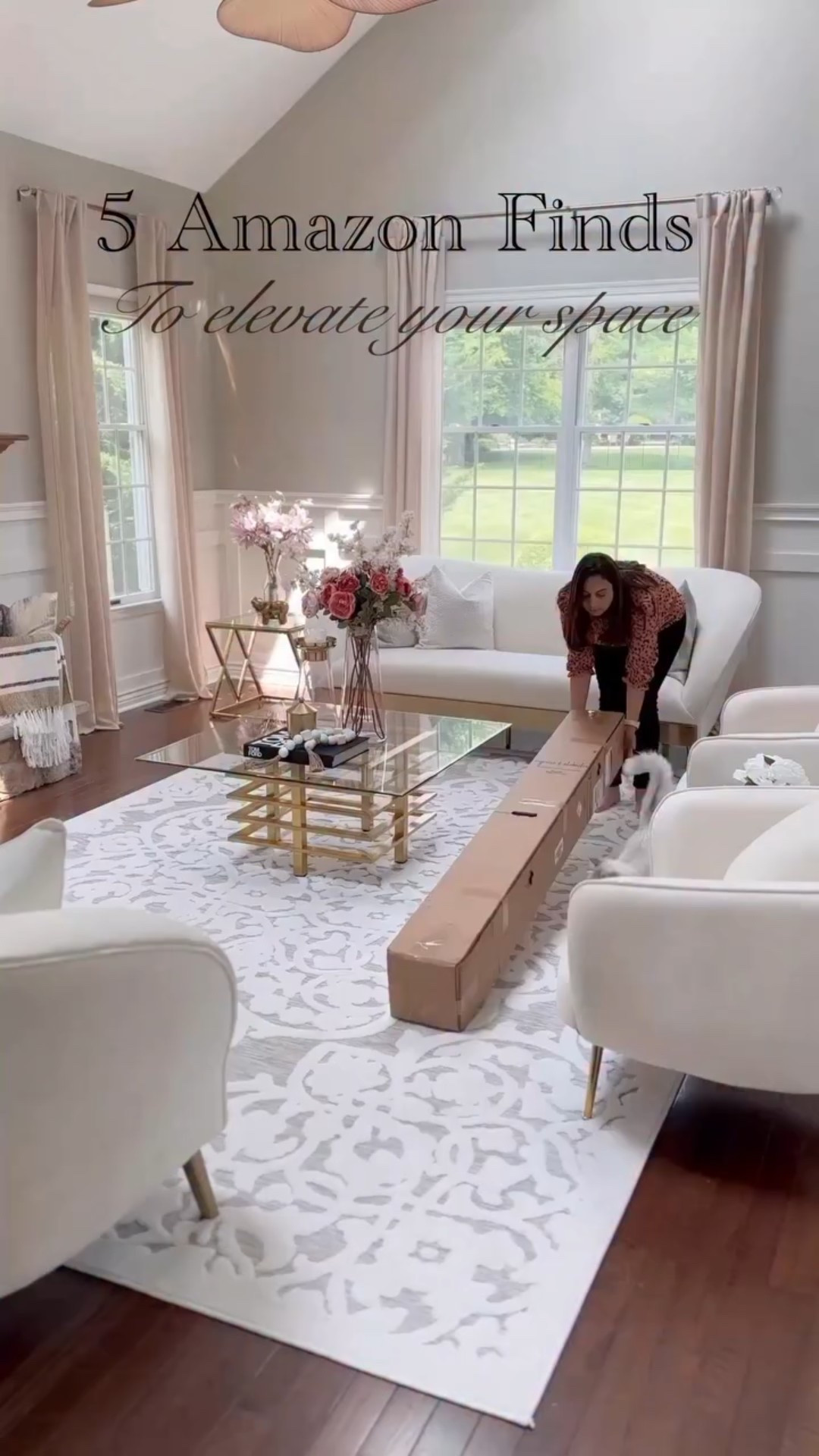
5 easy and budget friendly ways to elevate your space! I love adding florals and faux plants- they add elegance and vibrant colors to any space! And also accent lights add a beautiful ambiance to any space ✨
@amazon #founditonamazon 
Amazon Home Finds 
Elevate your space 
Rug 
Floral arrangement
Lighting

#LTKSaleAlert #LTKHome #LTKSeasonal