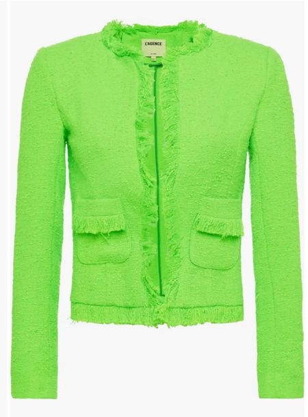 Angelina Tweed Blazer
L'AGENCE
Current Price $179.97
(69% off) from $595.00

#LTKOver40 #LTKSaleAlert #LTKWorkwear