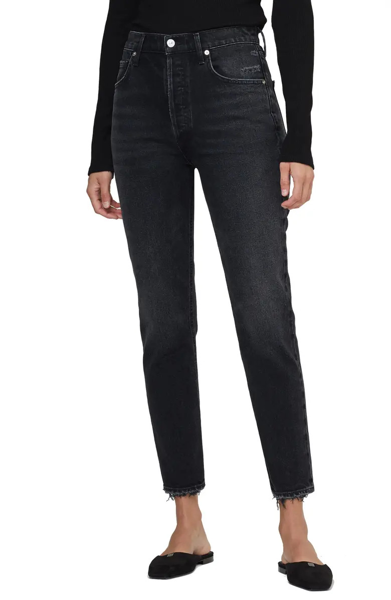 Citizens of Humanity Jolene High Waist Ankle Slim Straight Leg Jeans | Nordstrom | Nordstrom