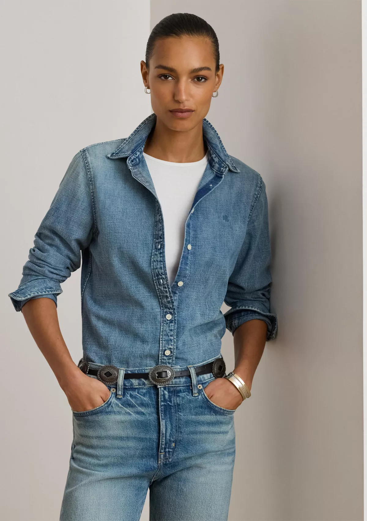 Women's Classic Fit Denim Shirt | Belk