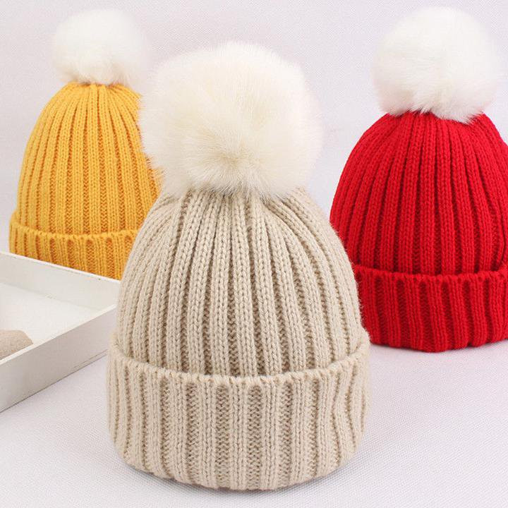 Costyle Toddler Kids Girl Boy Baby Winter Warm Crochet Knit Hat Children Ski Beanie Cap - Walmart... | Walmart (US)