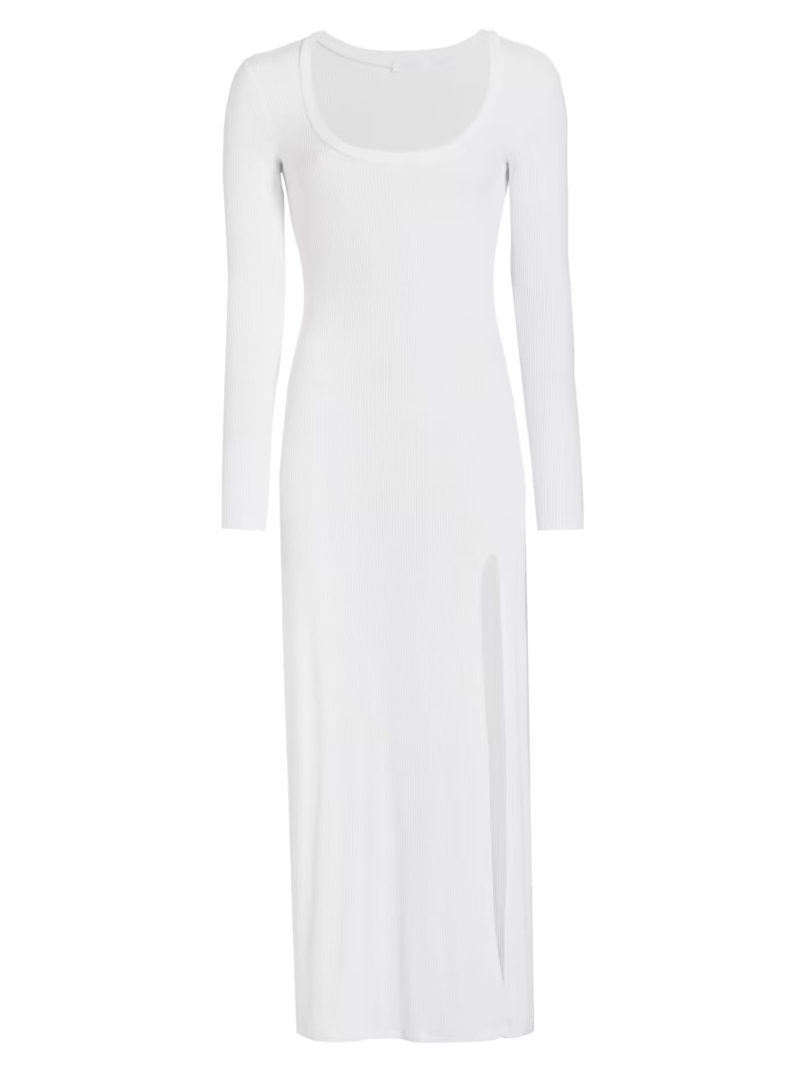 Elodie Rib-Knit Midi-Dress | Saks Fifth Avenue