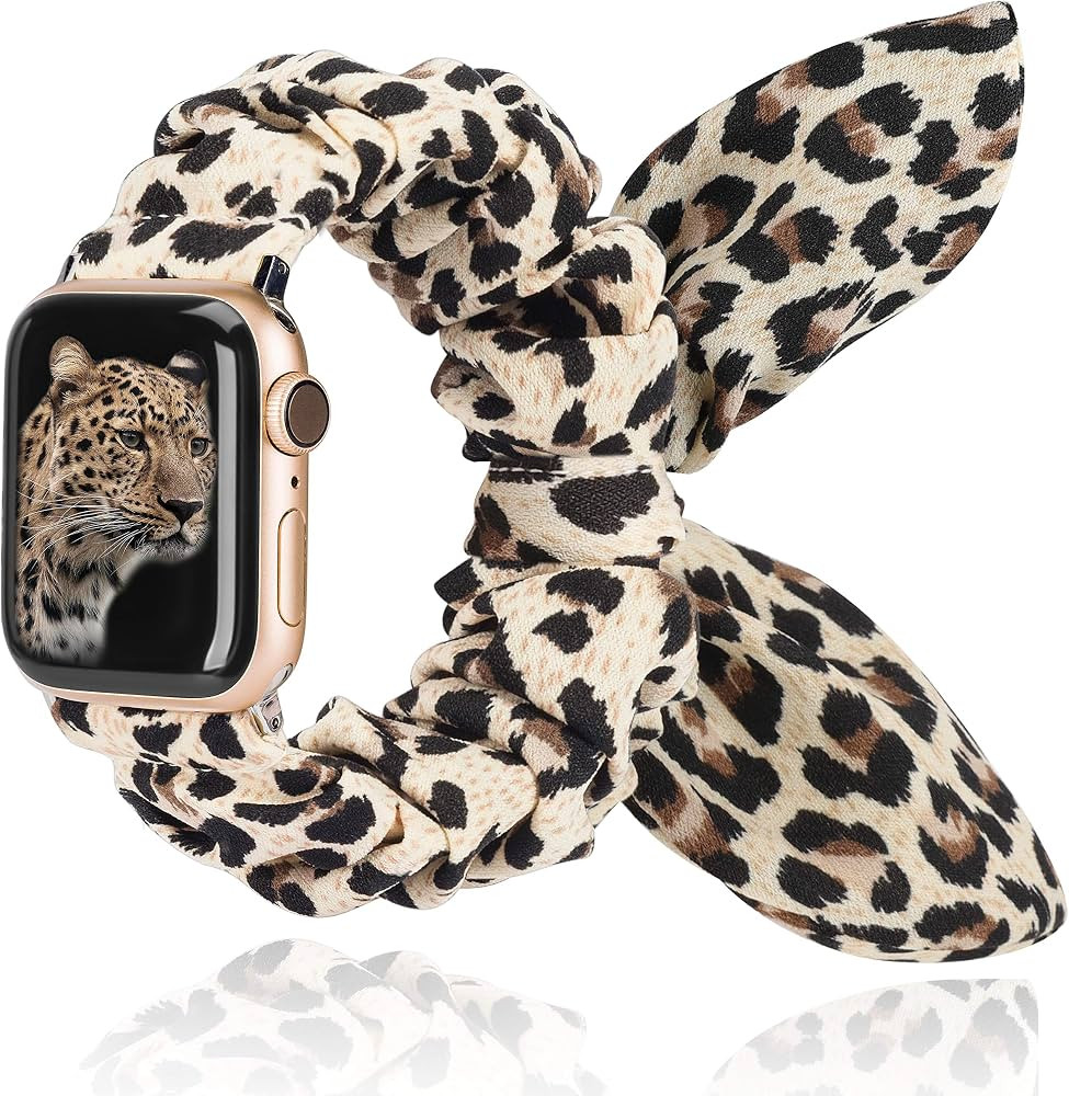 TOYOUTHS Compatible with Apple Watch Band Scrunchies 41/40/38mm with Butterfly Bow/Bunny Ears Clo... | Amazon (US)
