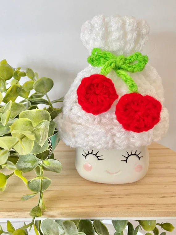 Cherries Marshmallow Mug Hat | Cherry | Spring | Summer | Tier Tray Decor | Etsy (US)