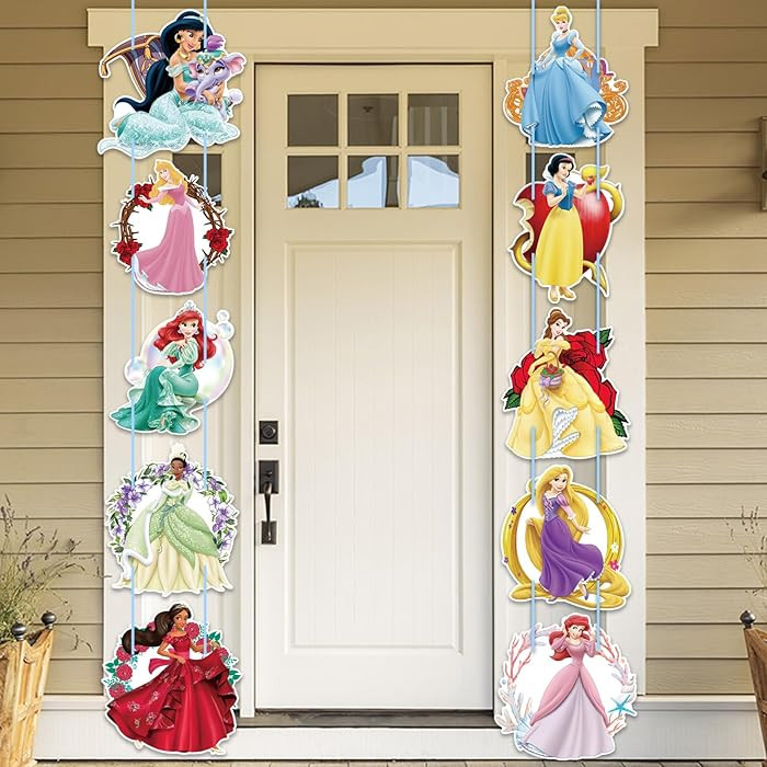 Princess Birthday Party Supplies, Party Porch Sign, Door Banner Decorations for Adult Theme Party... | Amazon (US)
