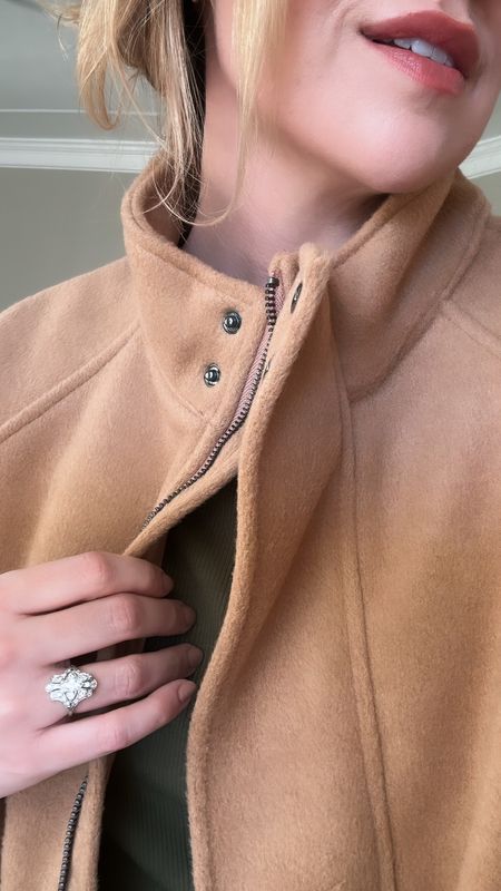 Super soft new camel colored funnel neck coat! Perfect for the holidays and winter season ahead- and it’s on sale 

#LTKCyberWeek #LTKHoliday #LTKsalealert