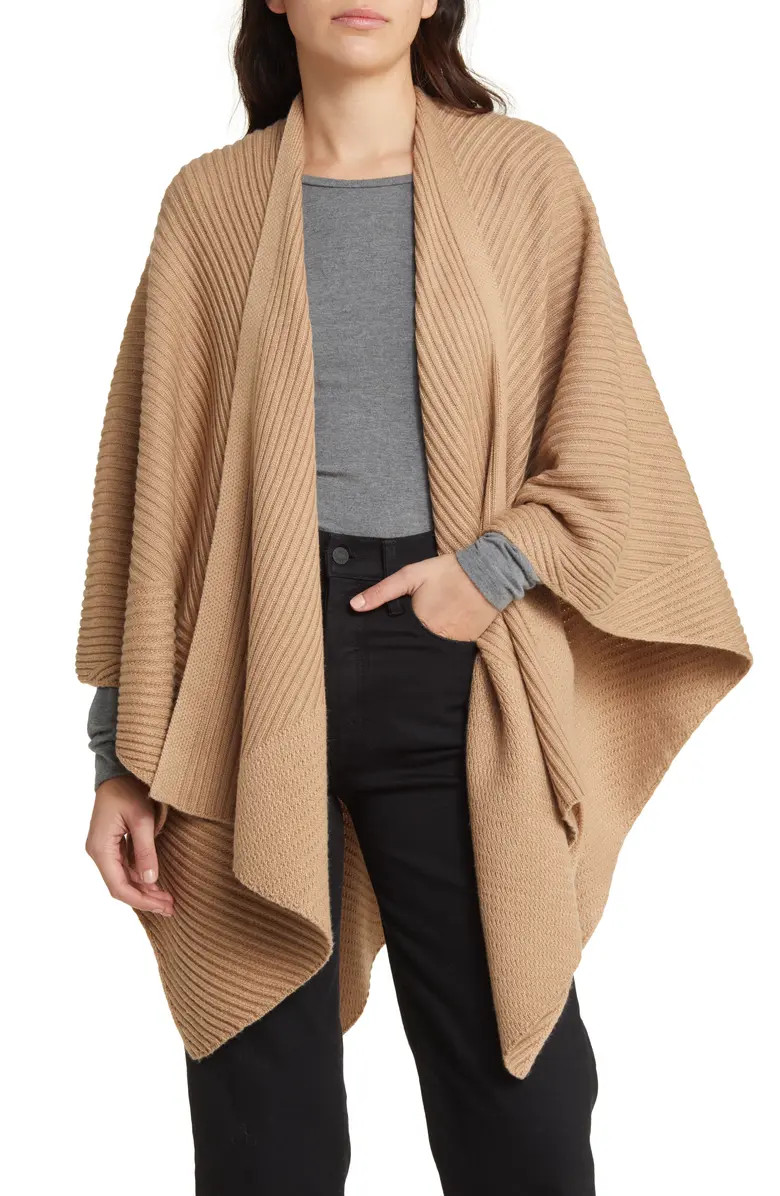 Traveling Rib Ruana | Nordstrom