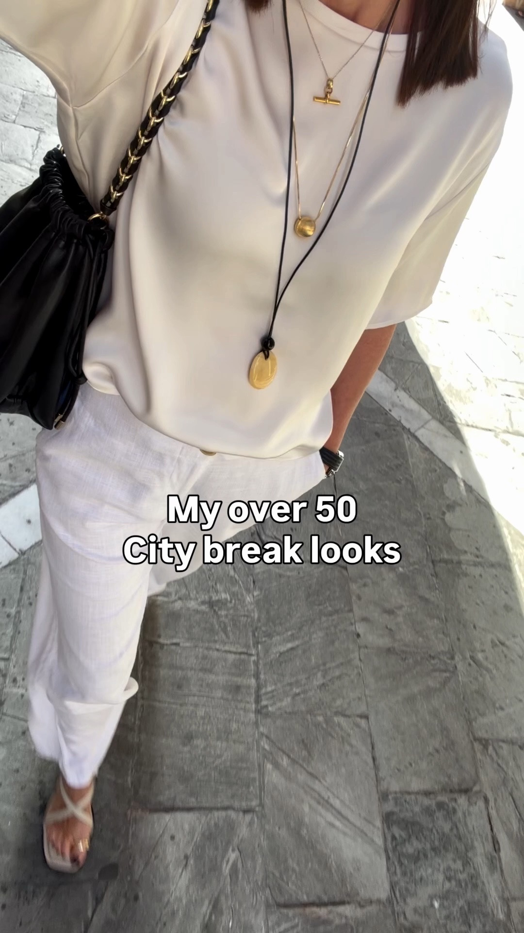 Some of my outfits from a few days in Malaga. 
These satin tees have been one of my best buys this year. £25 for a top that makes any look effortlessly dressy. Linen,  light poplin trousers and lots of pendants for finishing touches.

#LTKsummer #LTKtravel #LTKstyletip
