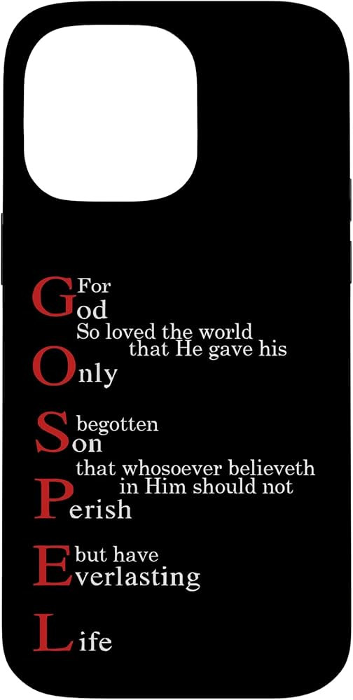 The Word Gospel Found In John 3 16 Case for iPhone 14 Pro Max | Amazon (US)