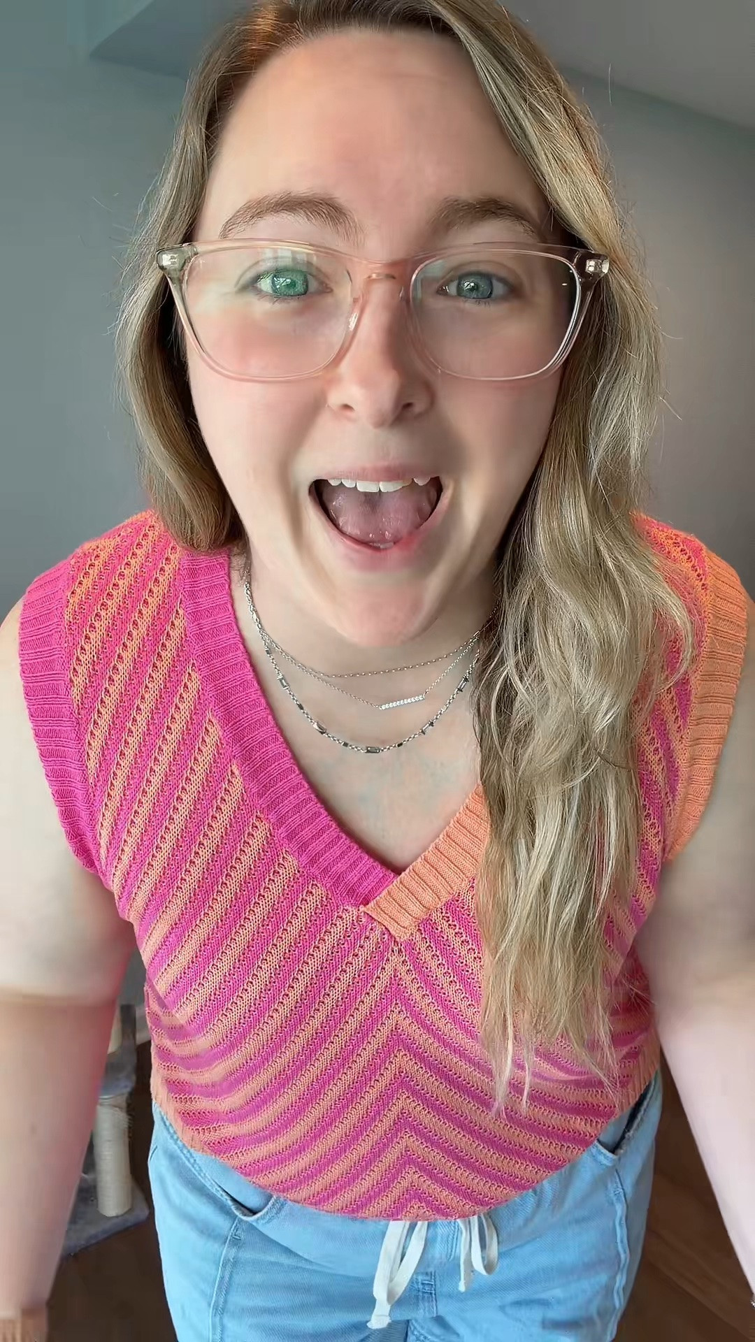 I am loving this super fun knit top! If pink and orange aren’t your colors, check out the other ones! #KnitTop #SummerTop #SummerOutfit #OOTD #OutfitInspo

#LTKootd #LTKMidsize