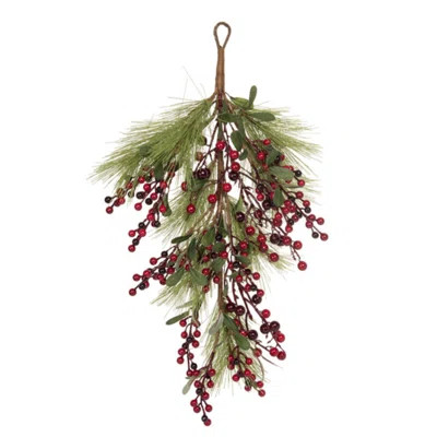 Foam 26 in. Multicolor Christmas Holly with Berry Drop | Wayfair North America