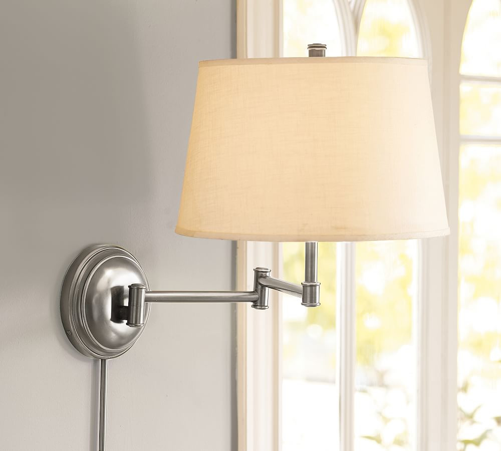 Chelsea Metal Swing-Arm Plug-In Sconce | Pottery Barn (US)