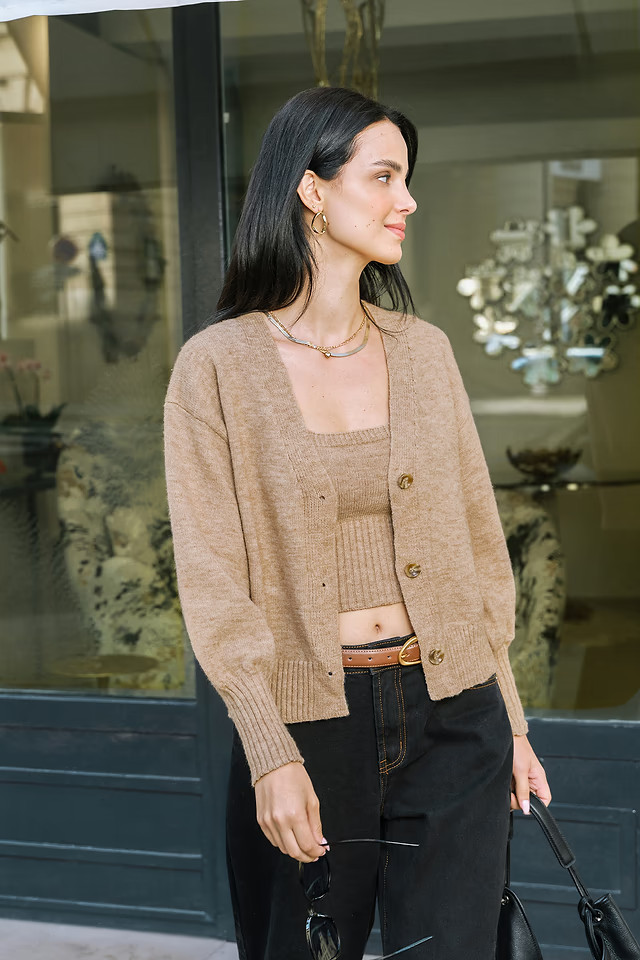Daily Ritual Khaki Cardigan | Cupshe US