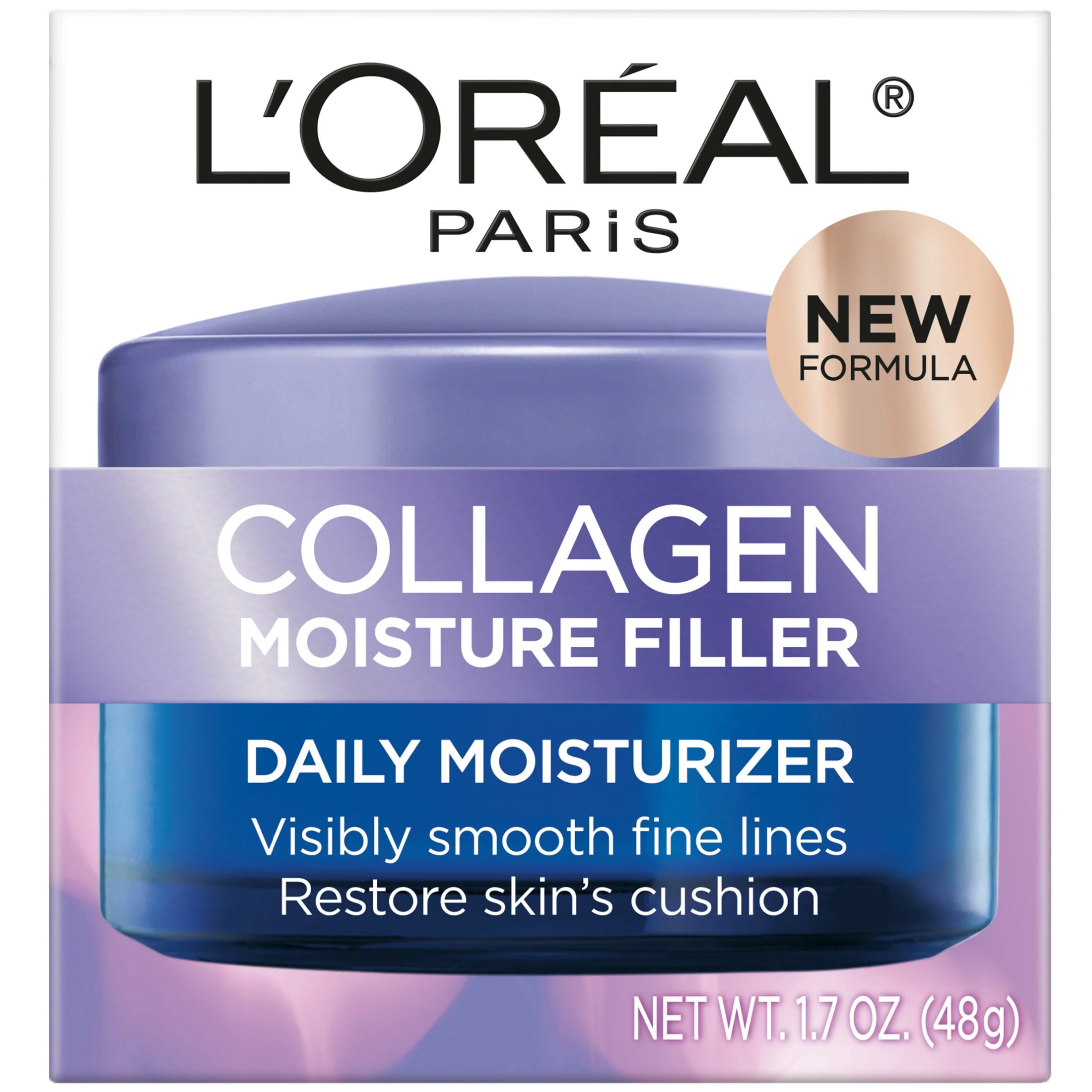 L'Oreal Paris Collagen Moisture Filler Face Moisturizer, Anti-Aging, 1.7 fl oz | Walmart (US)