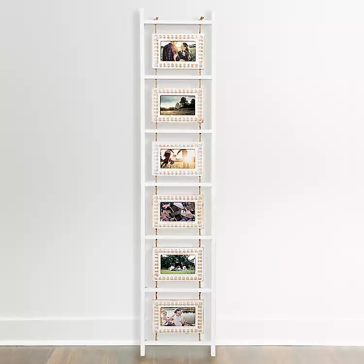 Beaded Frame Photo Collage Ladder | Kirkland's Home