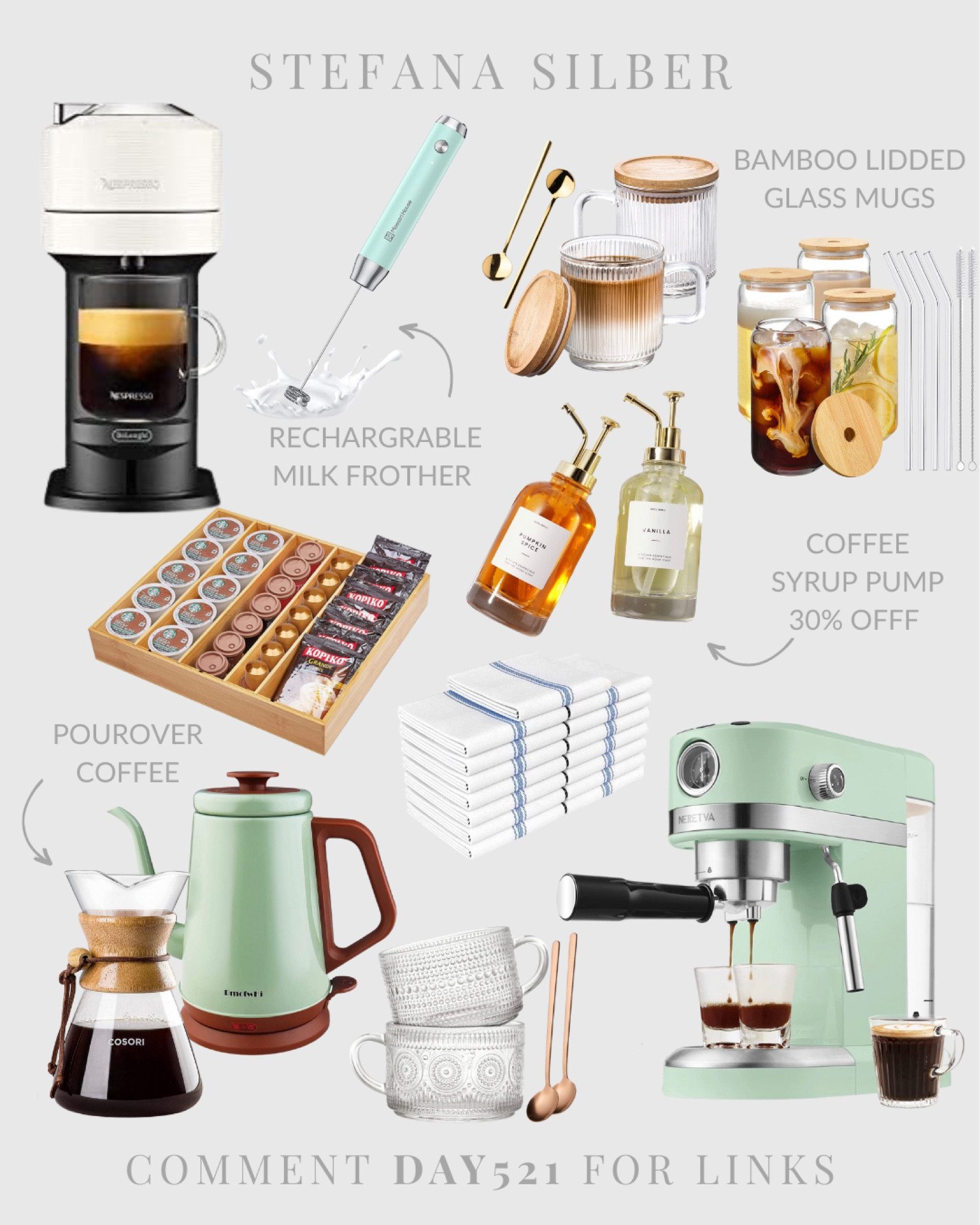 COSORI Pour Over Coffee Set, Gooseneck Electric Kettle & Pour Over Coffee  Maker & Coffee Grinder