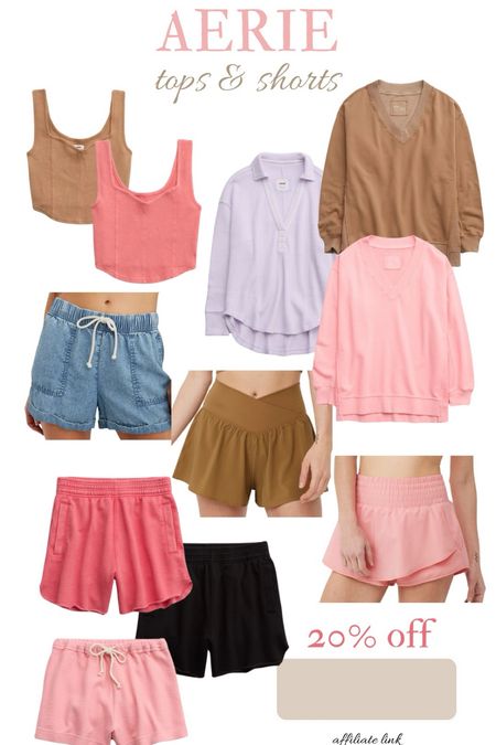 30% off tops and shorts at Aerie! Spring picks from #aerie 

#LTKSeasonal