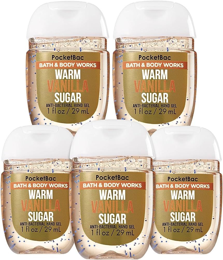 Bath and Body Works Pocketbac Hand Sanitizers Warm Vanilla Sugar 5 Pack bundle. 1 Oz | Amazon (US)