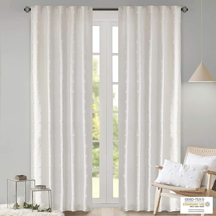 HPD Half Price Drapes BOCH-LN1856-108 Faux Linen Room Darkening Curtain (1 Panel), 50 X 108, Birch | Amazon (US)