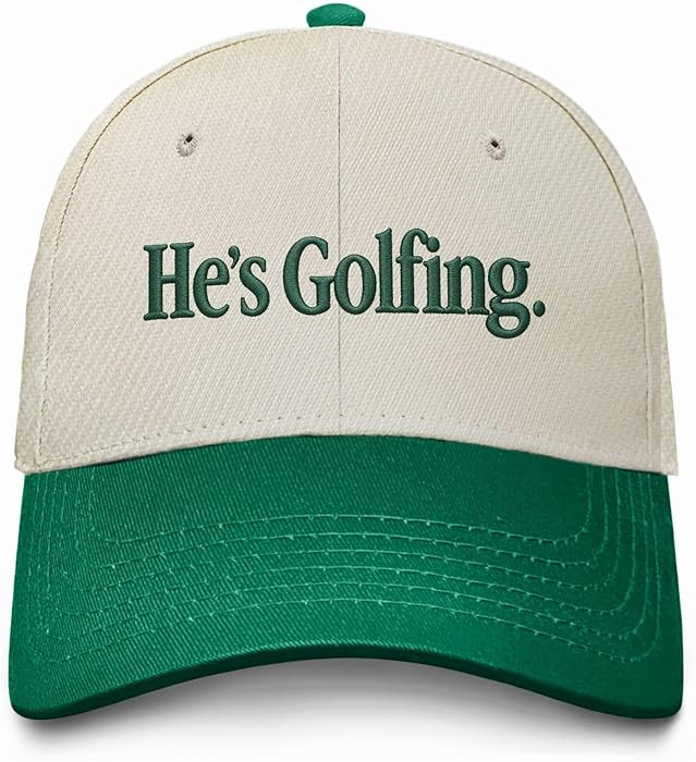He's Golfing Embroidered Hats Funny Golf Hat for Men Women | Amazon (US)