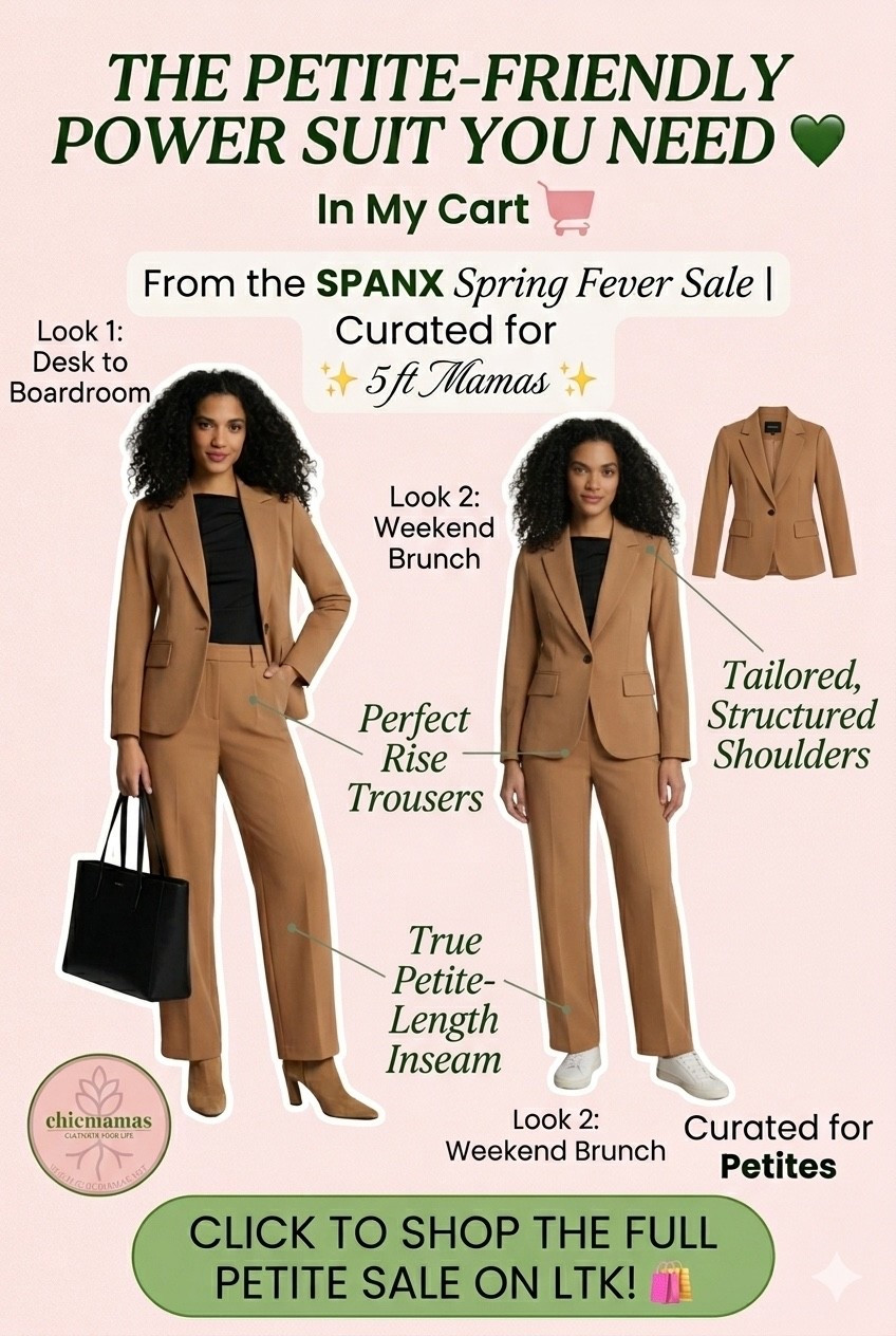 Petite Workwear Staples | Spanx Tan Power Suit

Looking for the perfect monochromatic outfit? 🧥 This tan Spanx suit is a must-have for your spring capsule wardrobe. Featuring the famous Spanx compression and premium fabric, these petite-friendly trousers and matching blazer offer "Quiet Luxury" at a fraction of the cost. Score up to 50% off during the Spring Fever Sale.

#LTKSaleAlert #LTKOver40 #LTKPetite