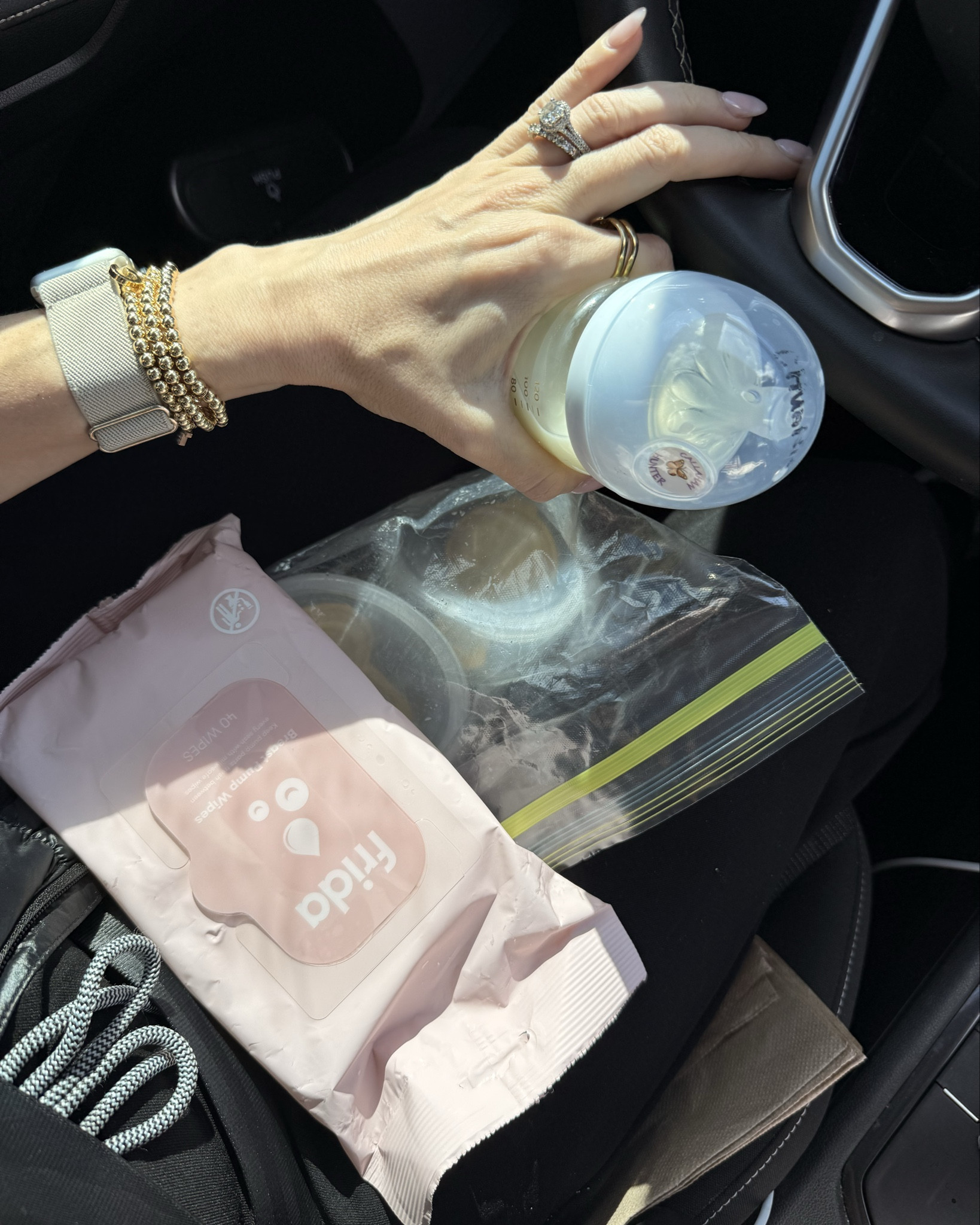 Multiple pumping sessions in the car ain’t for the weak!! But also shoutout to my product launch of breast pump wipes to help keep clean!!

#LTKmomlife #LTKdayinmylife #LTKBaby