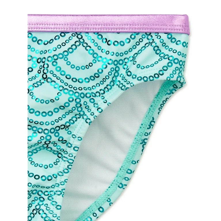 Wonder Nation Toddler Girl Mermaid Swim Set, 3-Piece, Sizes 12M-5T | Walmart (US)