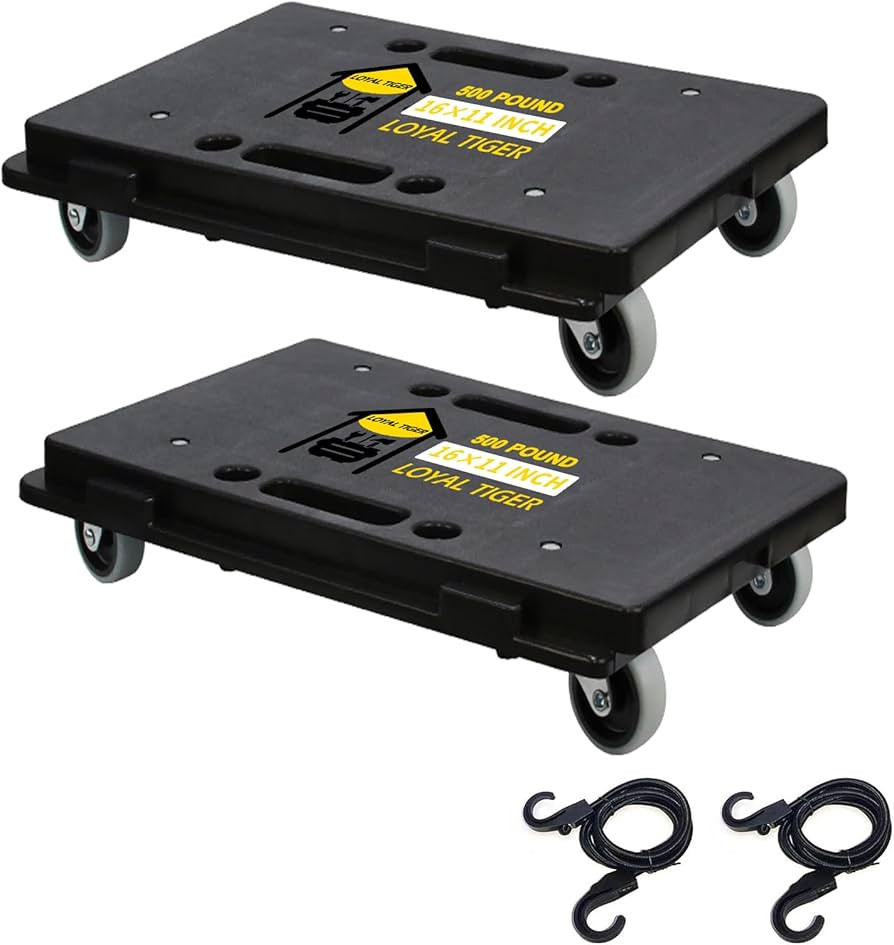 Furniture Dolly,Moving Dolly 4 Wheels Heavy Duty,16in-11in 500lbs Capacity,Furniture Movers Dolly... | Amazon (US)