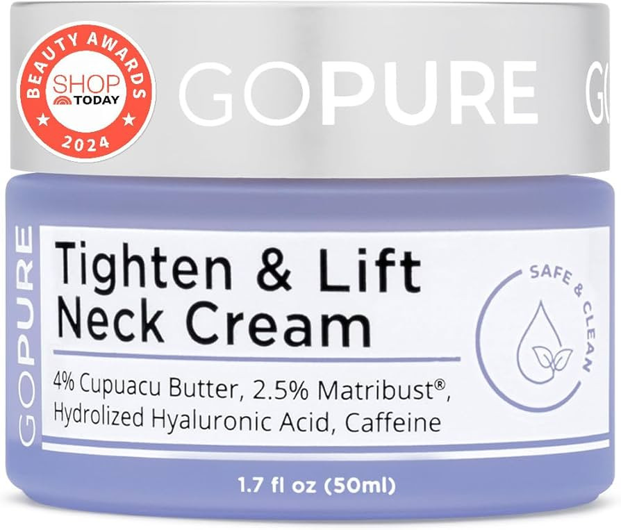 goPure Tighten and Lift Neck Cream- Clinically Tested | Amazon (US)