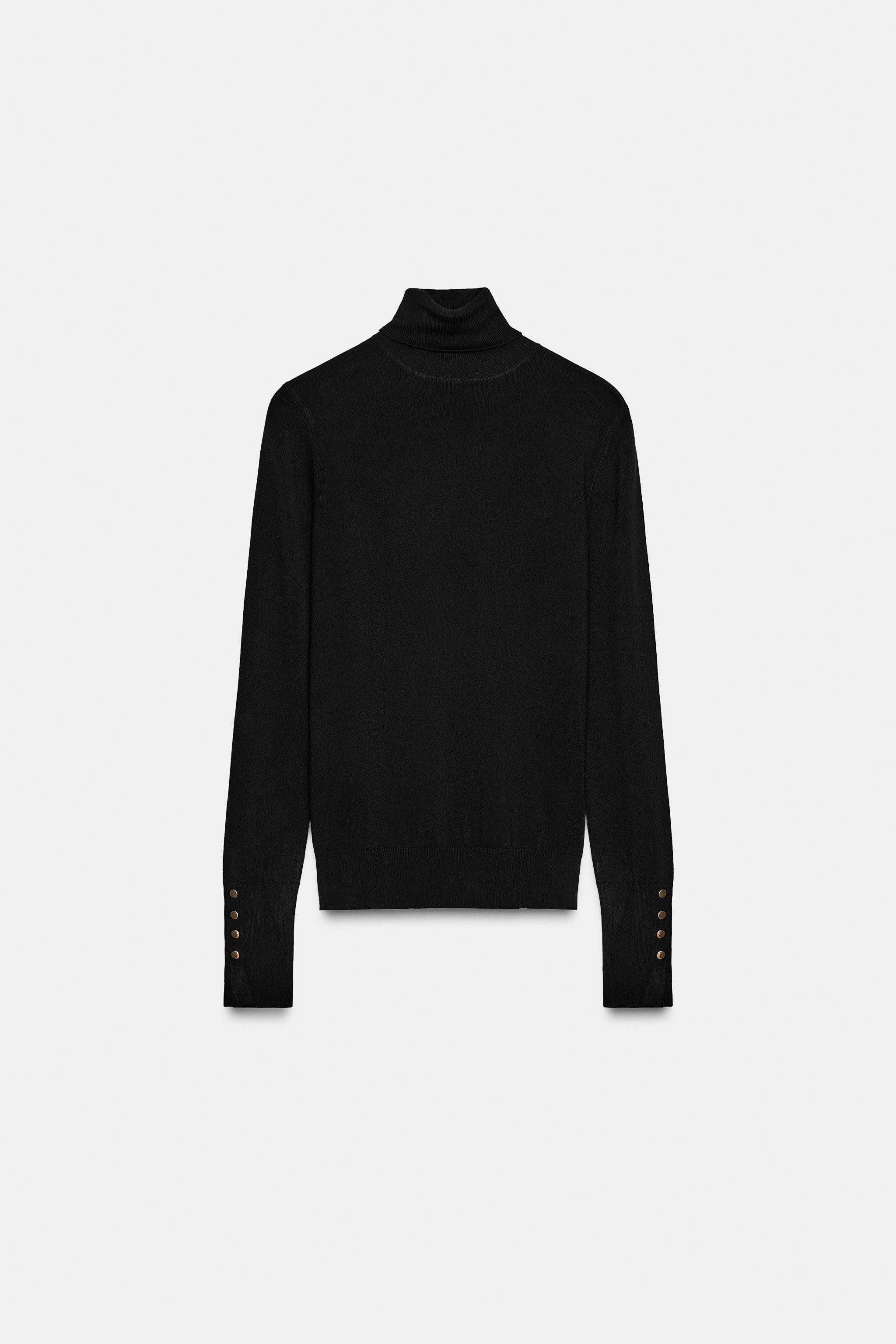 BASIC HIGH NECK KNIT SWEATER | Zara UK