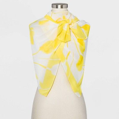 Women's Printed Square Crepe Scarf - A New Day™ | Target