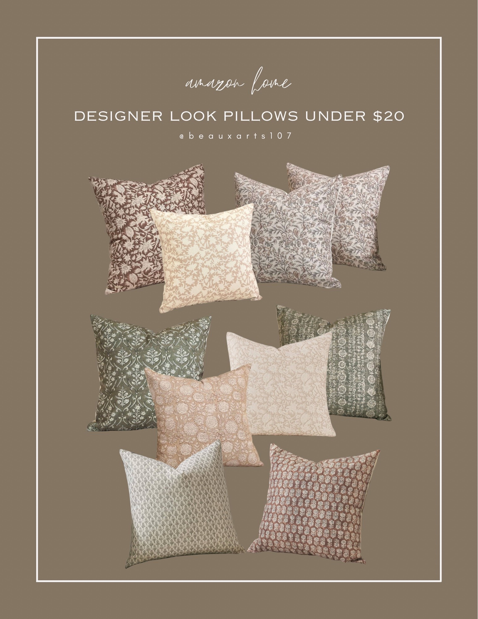 Save on these designer look pillows and they’re under $20 per pillow!!!

#LTKSaleAlert #LTKFindsUnder50 #LTKHome