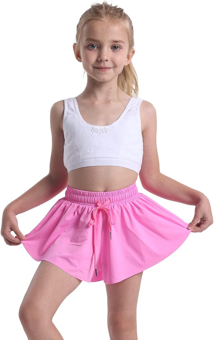 Heyielda Flowy Shorts for Teen Girls Athletic Gym Running Biker Shorts Preppy Youth Butterfly Sho... | Amazon (US)